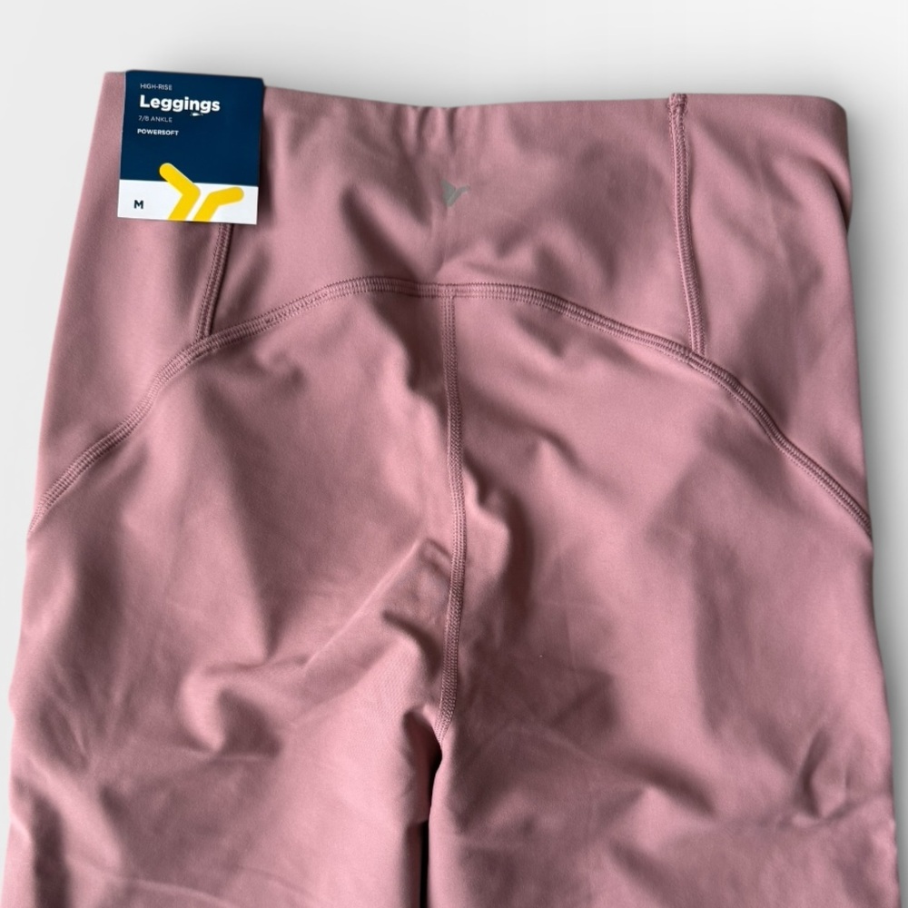 Old Navy High-Waisted PowerSoft Mesh-Panel 7/8 Leggings - Picture 8 of 10